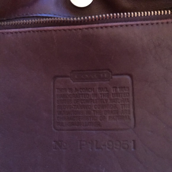 Coach Dark Chocolate Brown Leather Bag - Picture 6 of 6